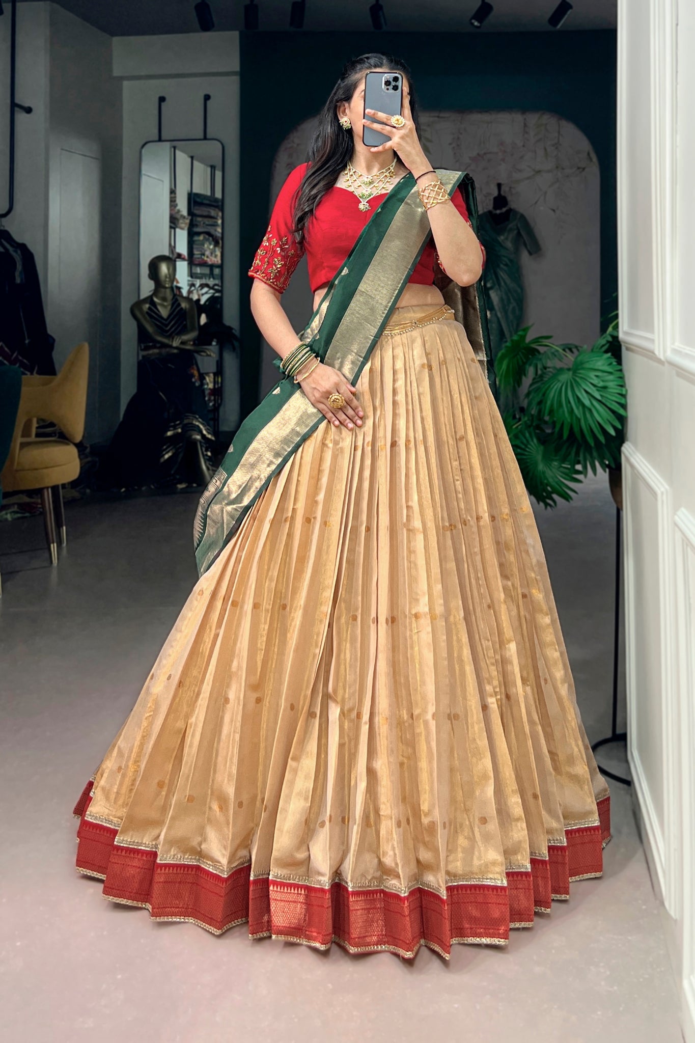 Premium Paithani Lehenga Choli With Elegant Dupatta