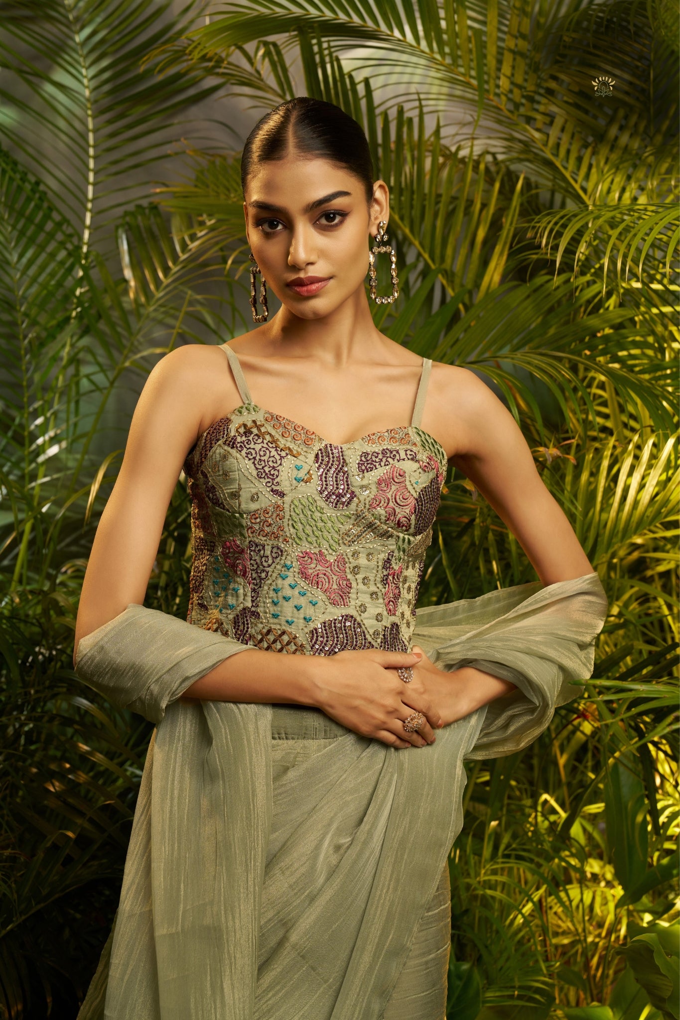 Pure Tissue Designer Saree with Heavy Embroidered Blouse For Wedding, Reception And Festive Wear