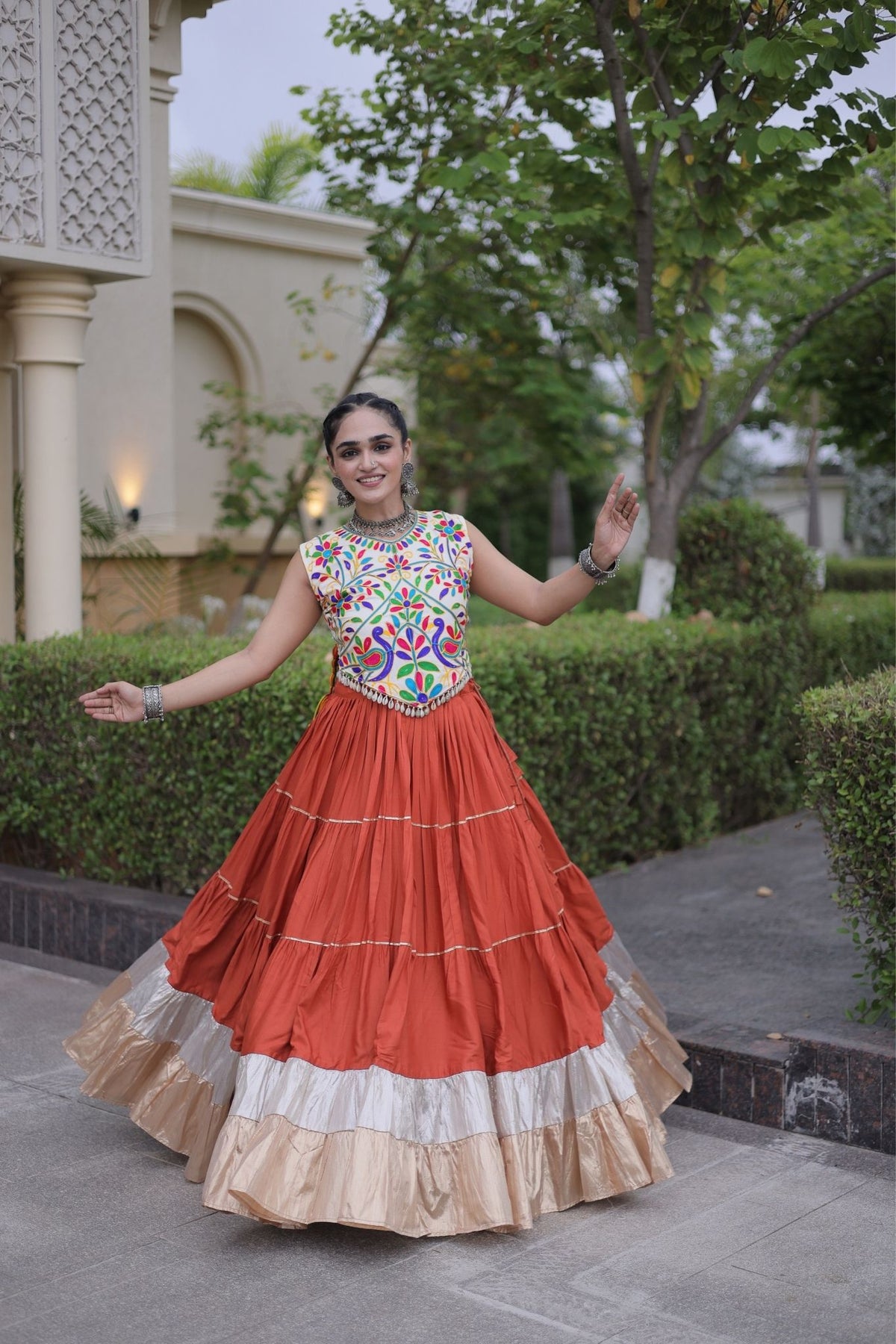 Raasrang Navratri Special Designer Rayon Lehenga Choli