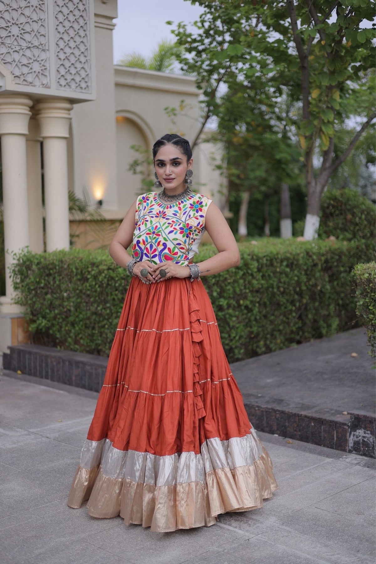 Raasrang Navratri Special Designer Rayon Lehenga Choli