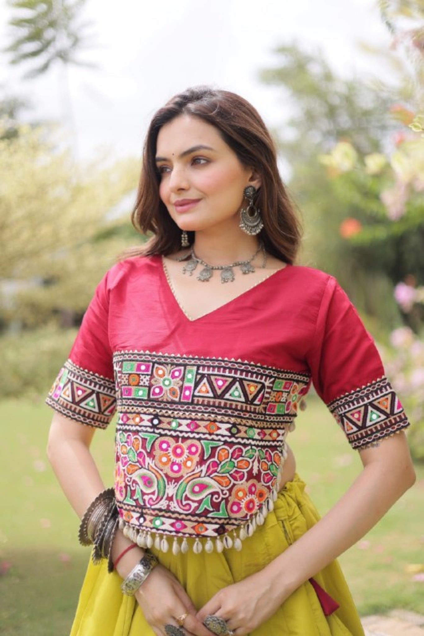Raasrang Traditional Kutchi Work Lehenga Choli For Navratri