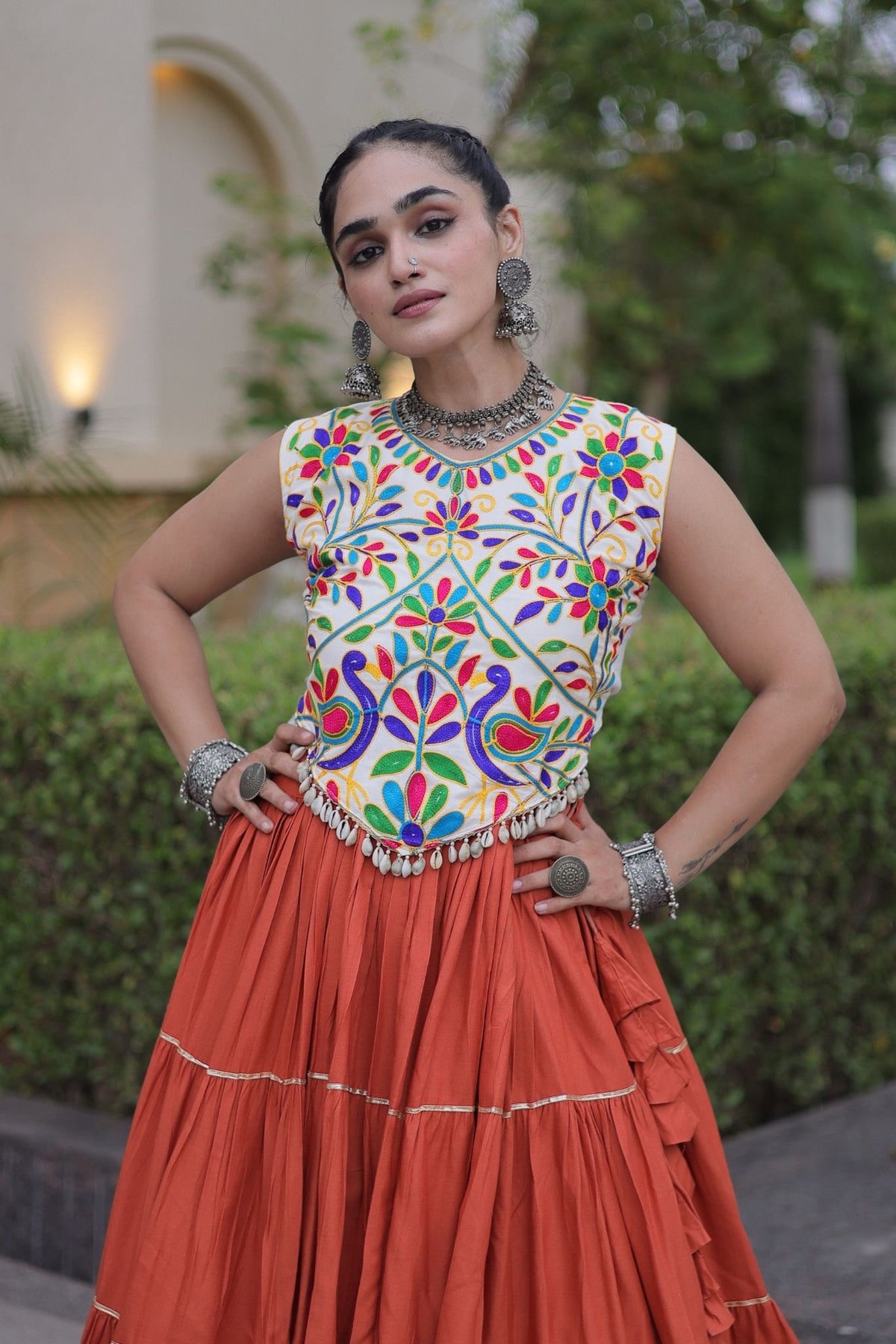 Raasrang Navratri Special Designer Rayon Lehenga Choli