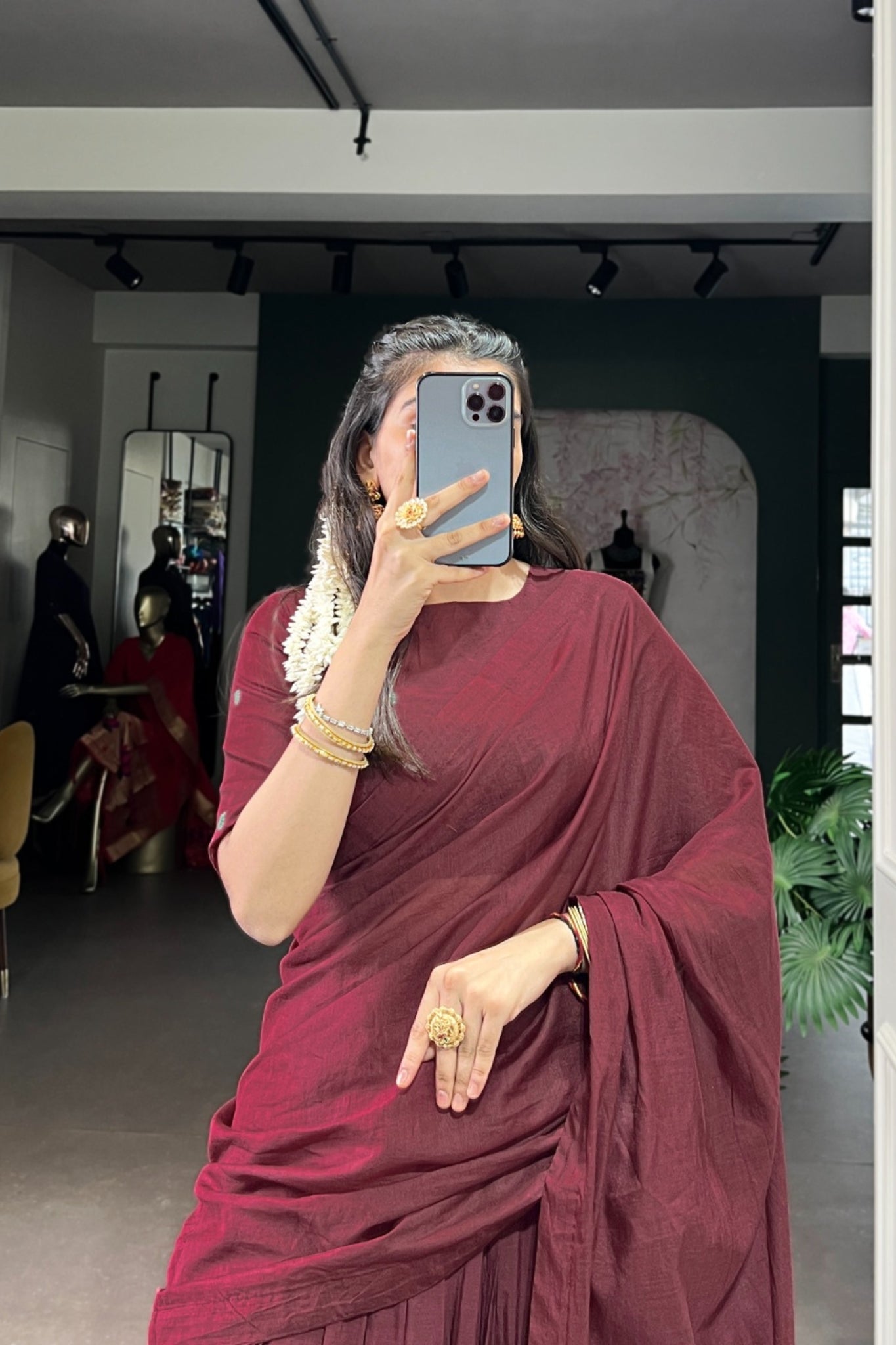 Pure Chanderi Zari Weaving Work South Indian Lehenga Choli