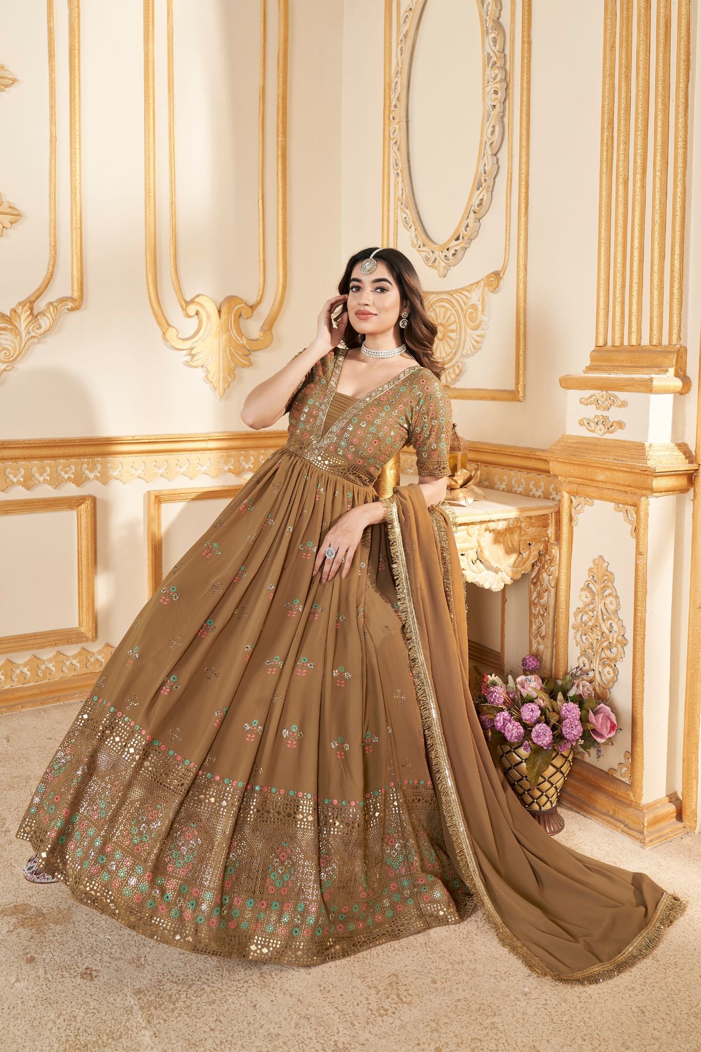 Georgette Designer Stylish Anarkali Gown