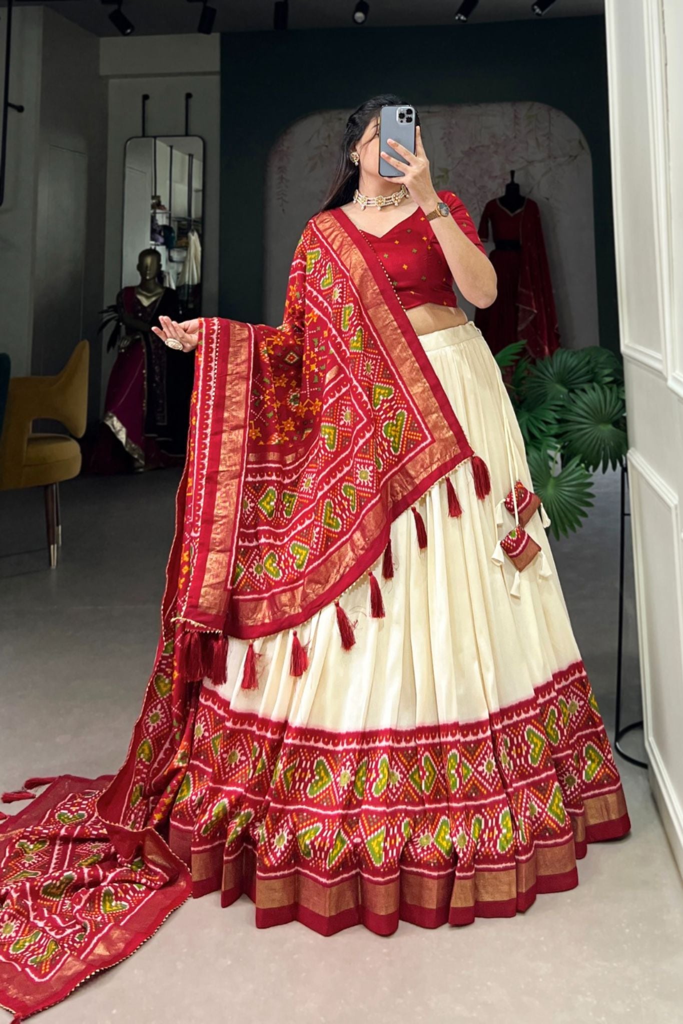 Wedding Grace Patola Printed New Lehenga Choli Set