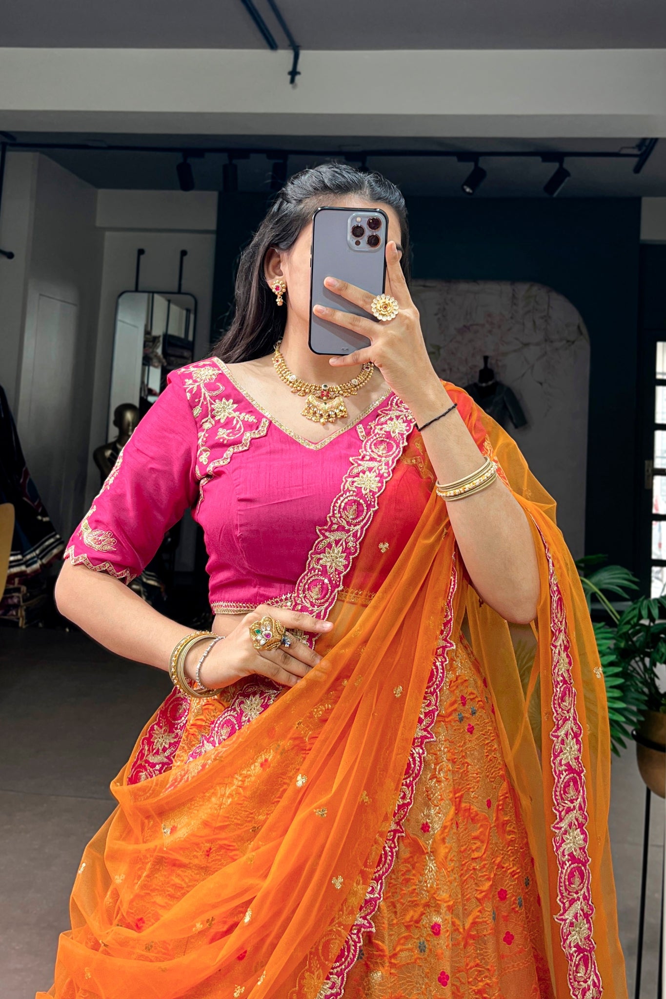 Designer Premium Jacquard Silk Lehenga Choli For Wedding