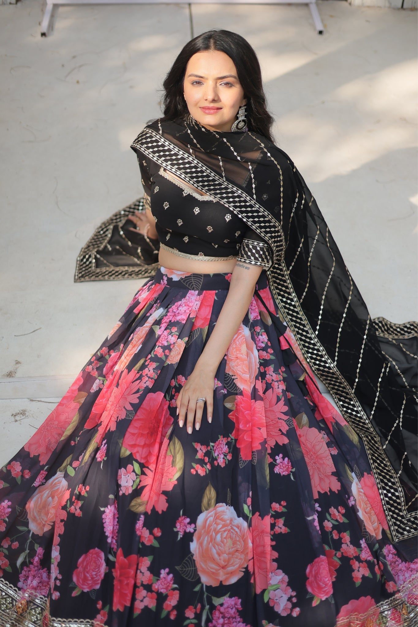 Wedding New Digital Printed Georgette Lehenga Choli