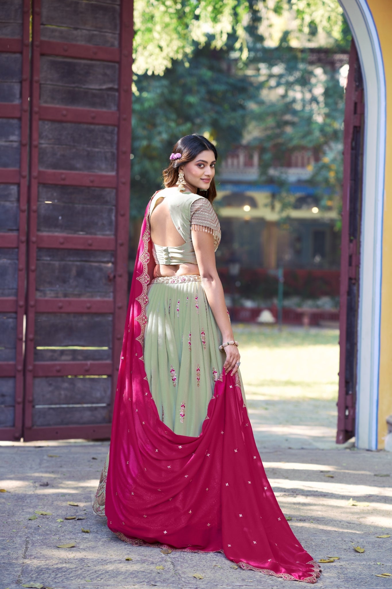 Star Georgette Lehenga Choli Set For Women