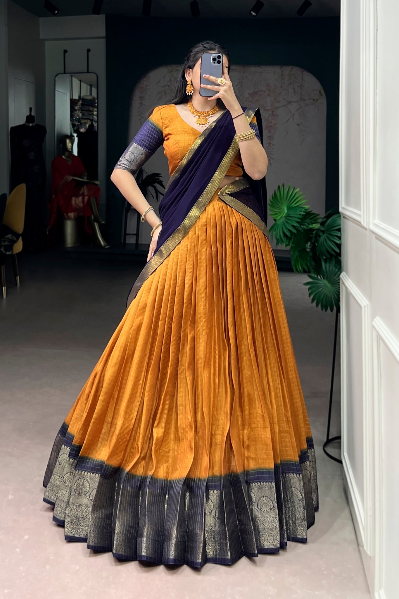 Premium Zari Weaving Work Lehenga Choli