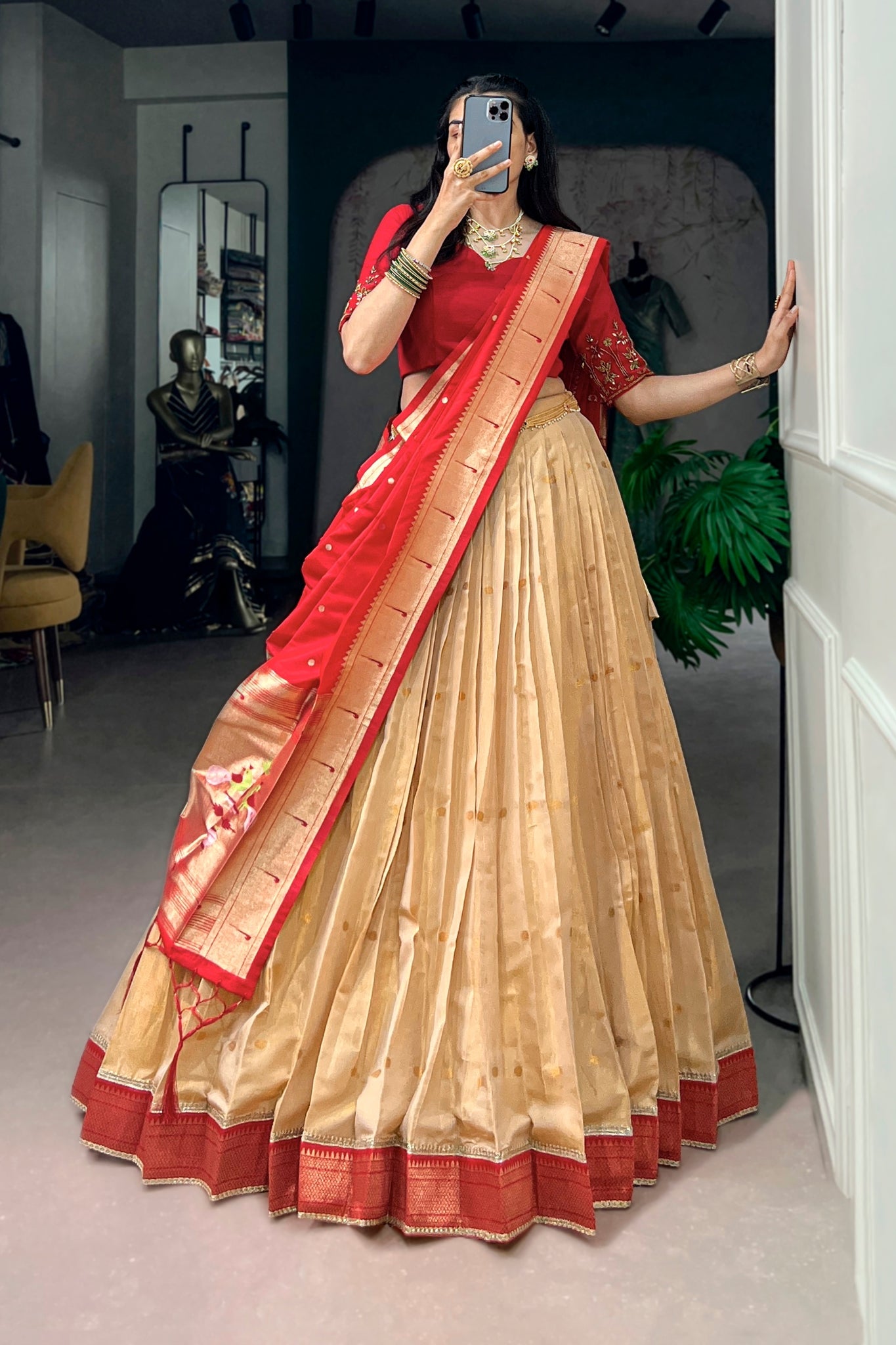 Premium Paithani Lehenga Choli With Elegant Dupatta