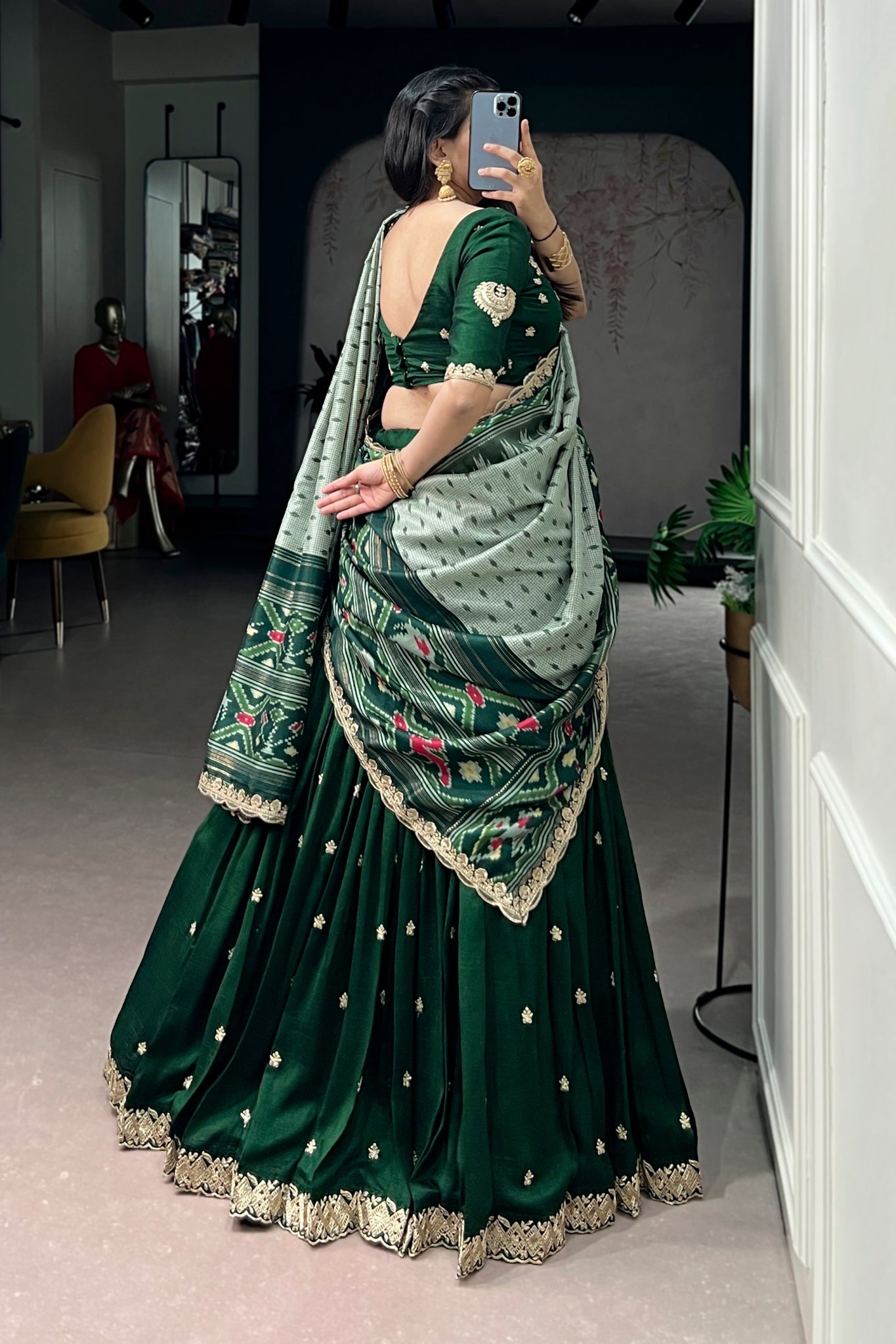 Premium Vichitra Silk Lehenga Choli For Women With Dupatta