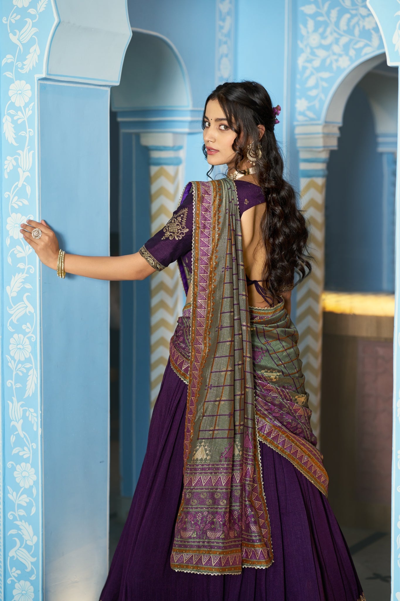 Premium Vichitra Silk Embroidered Wedding And Festive Designer Lehenga Choli For Women