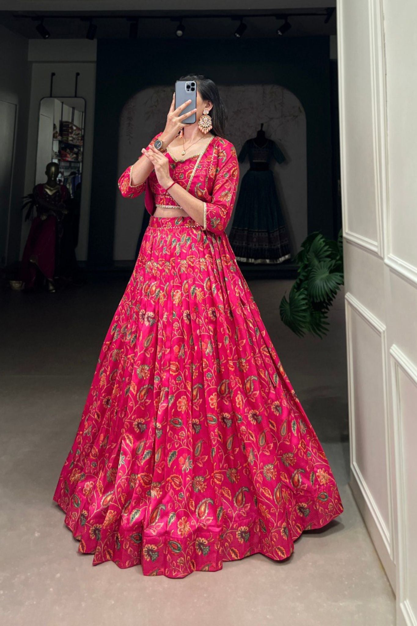 Floral Printed Pink Elegance Wedding Suit