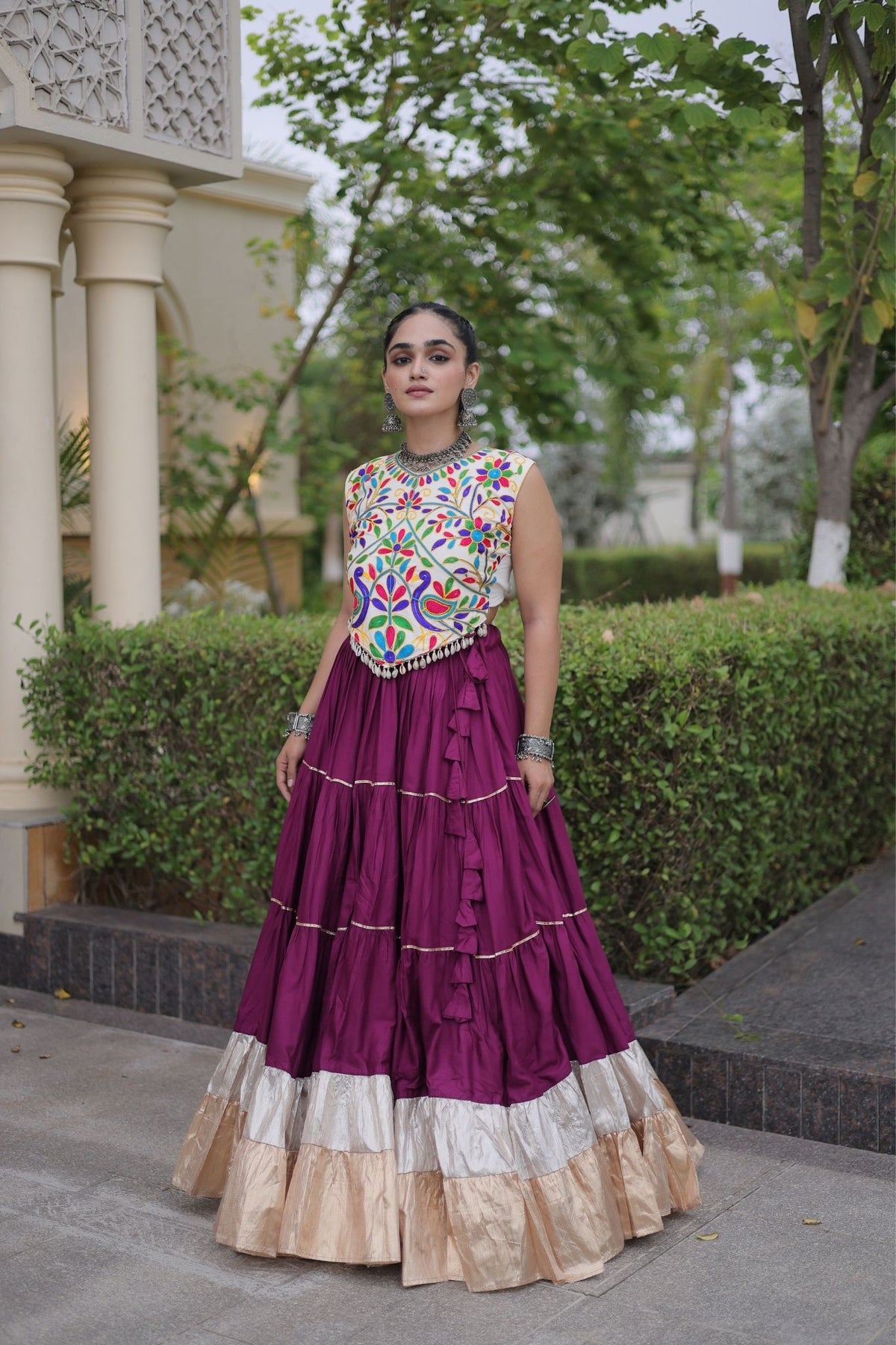 Raasrang Navratri Special Designer Rayon Lehenga Choli