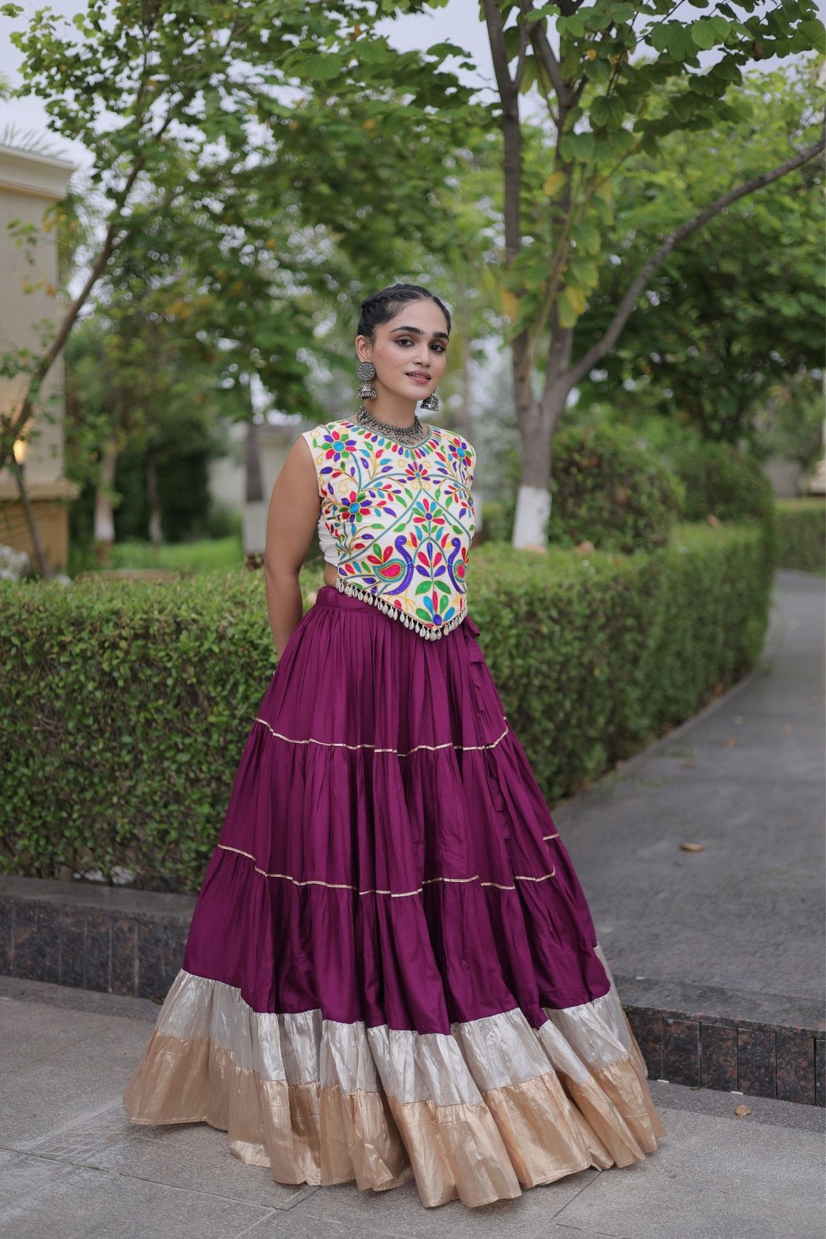 Raasrang Navratri Special Designer Rayon Lehenga Choli