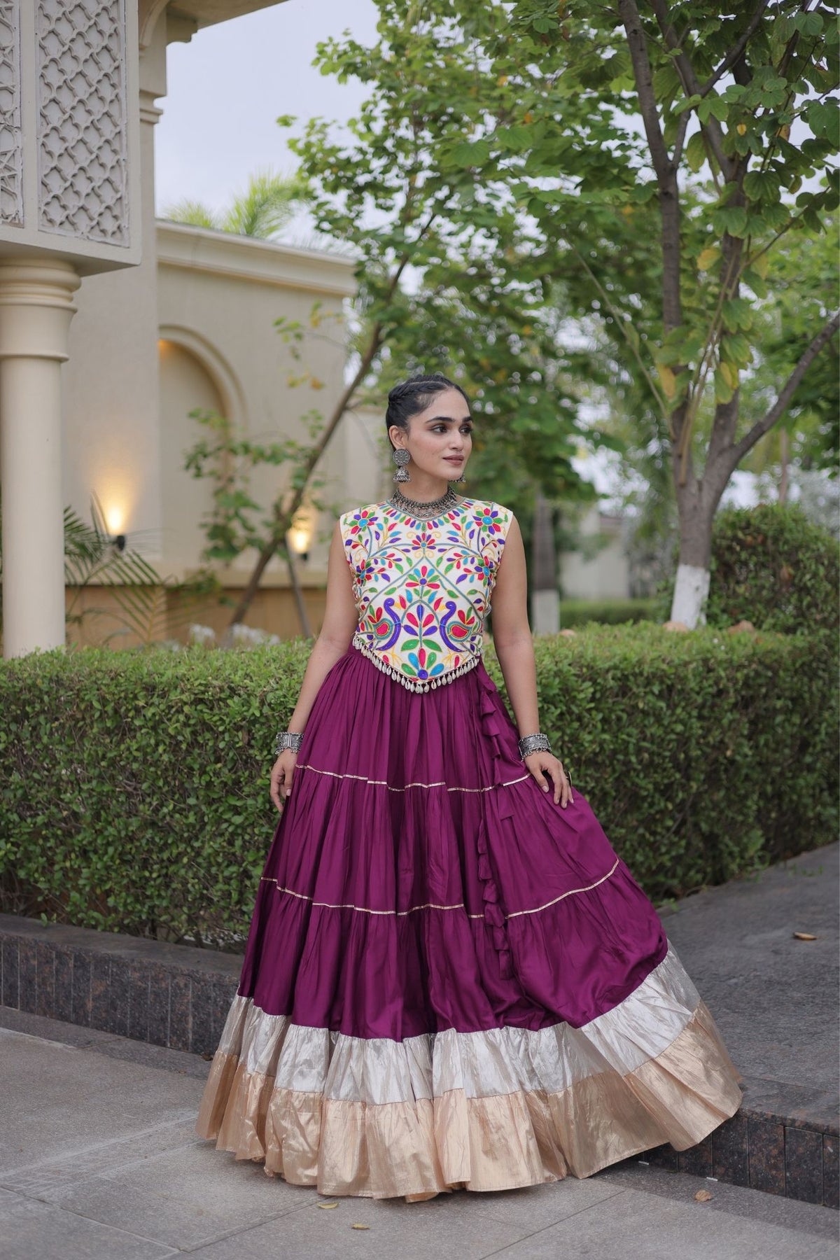 Raasrang Navratri Special Designer Rayon Lehenga Choli