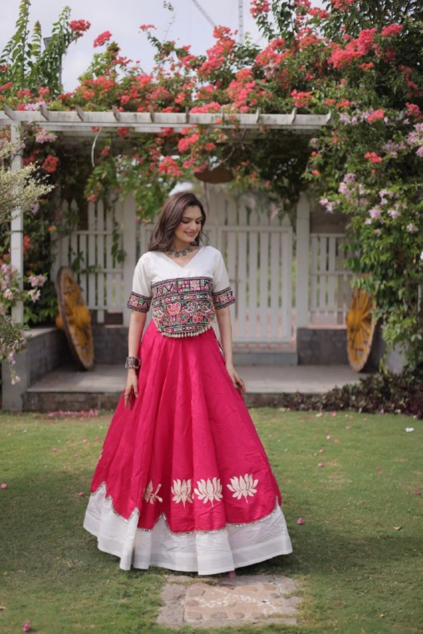Raasrang Traditional Kutchi Work Lehenga Choli For Navratri