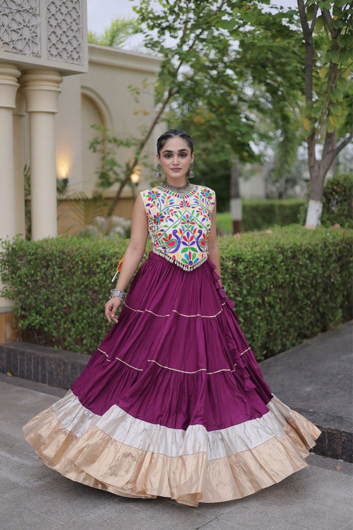 Raasrang Navratri Special Designer Rayon Lehenga Choli