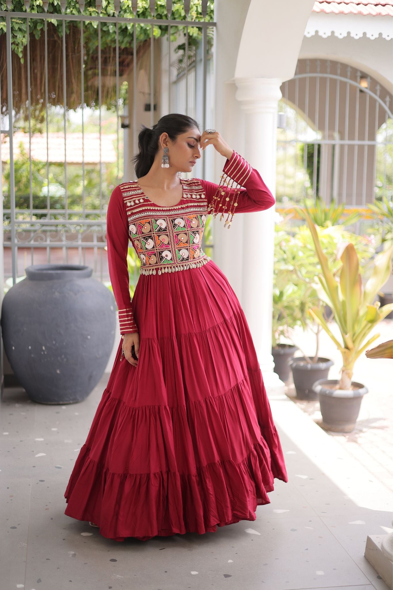 Raasrang Navratri Special Designer Gown for Women