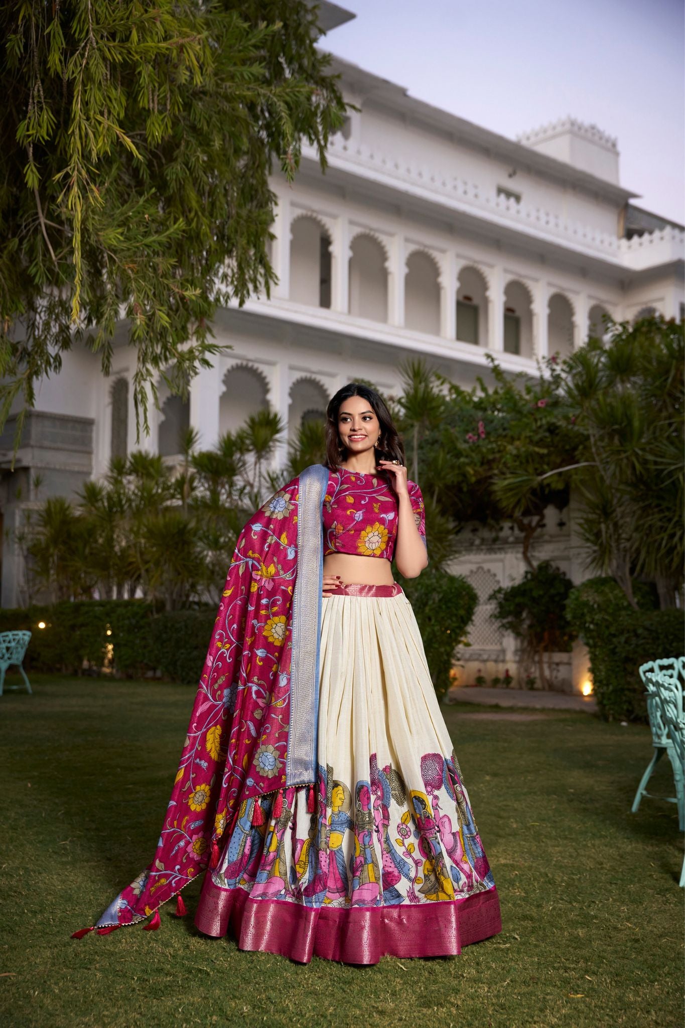 Kalamkari Print Beautiful Lehenga Choli For Woman