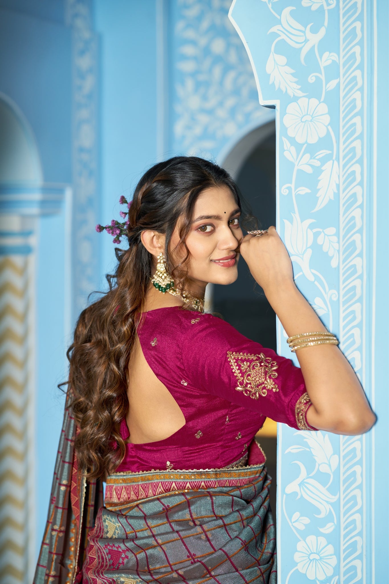 Premium Vichitra Silk Embroidered Wedding And Festive Designer Lehenga Choli For Women