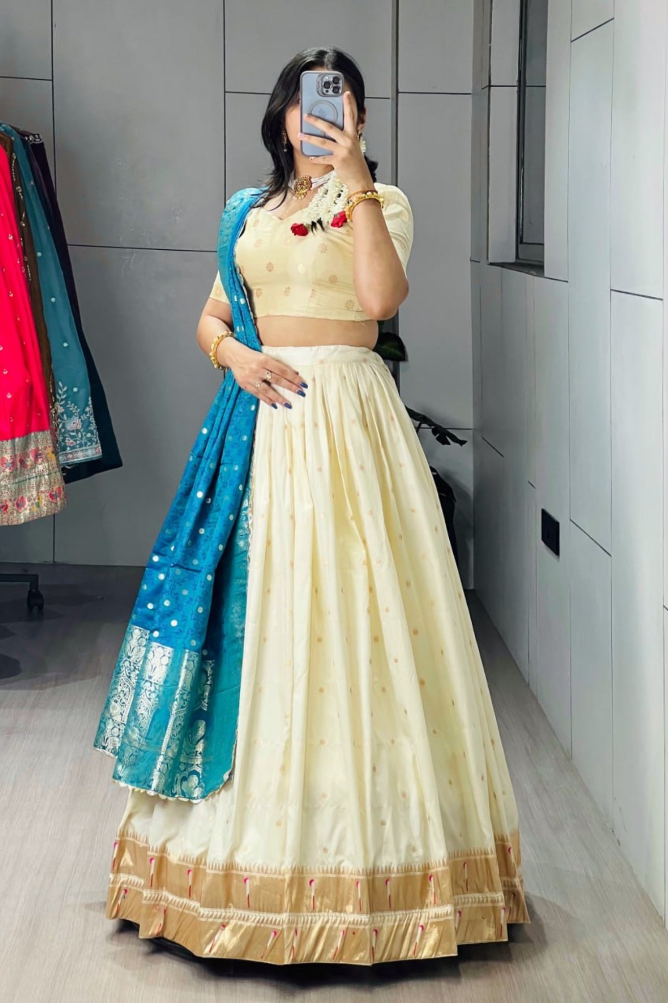 Royal Classical Paithani Silk Lehenga Choli With Iconic Zari Dupatta For Wedding And Festive Wear
