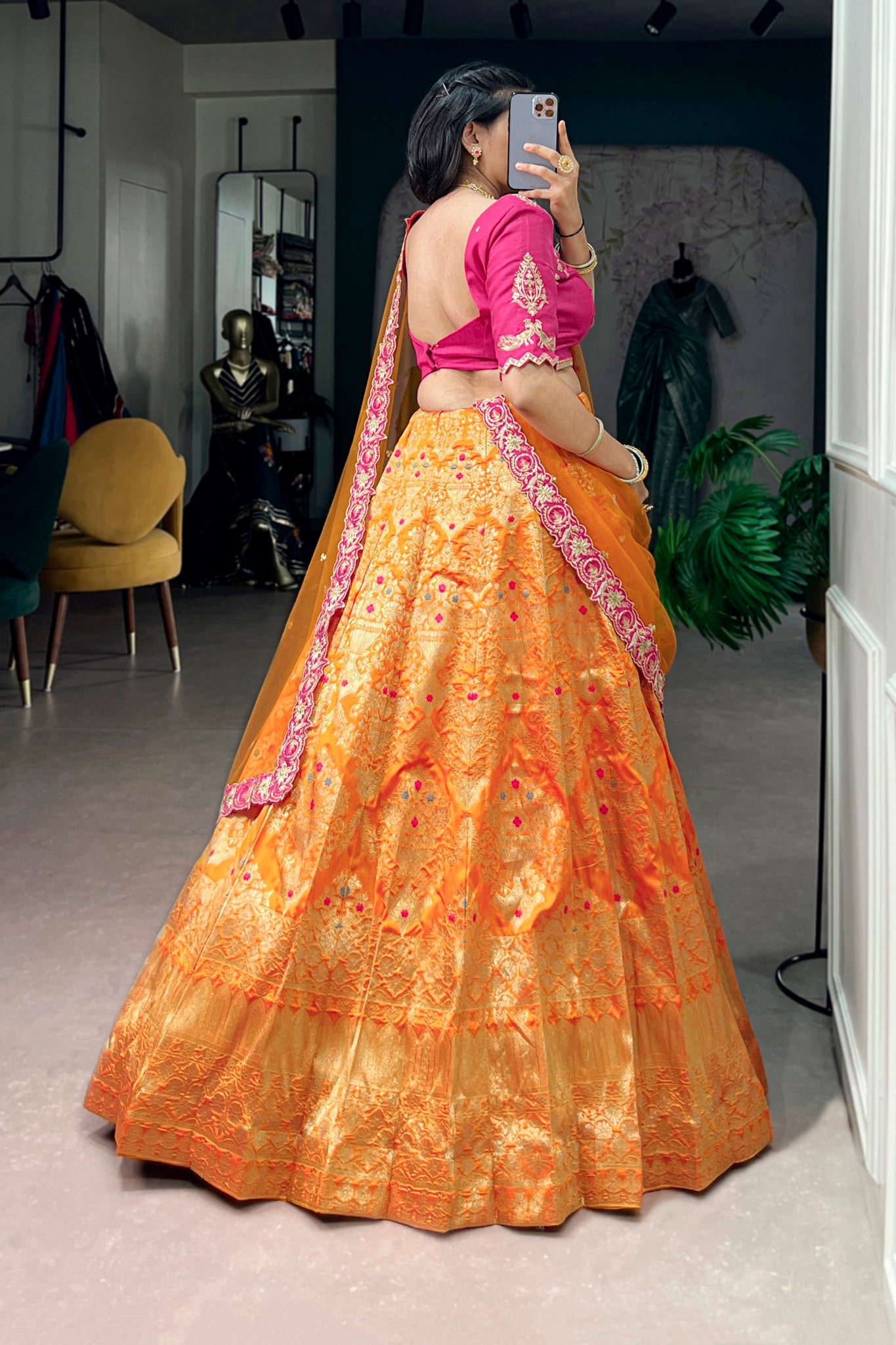 Designer Premium Jacquard Silk Lehenga Choli For Wedding