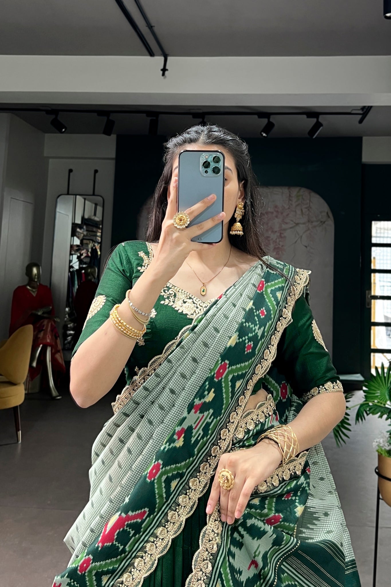 Premium Vichitra Silk Lehenga Choli For Women With Dupatta