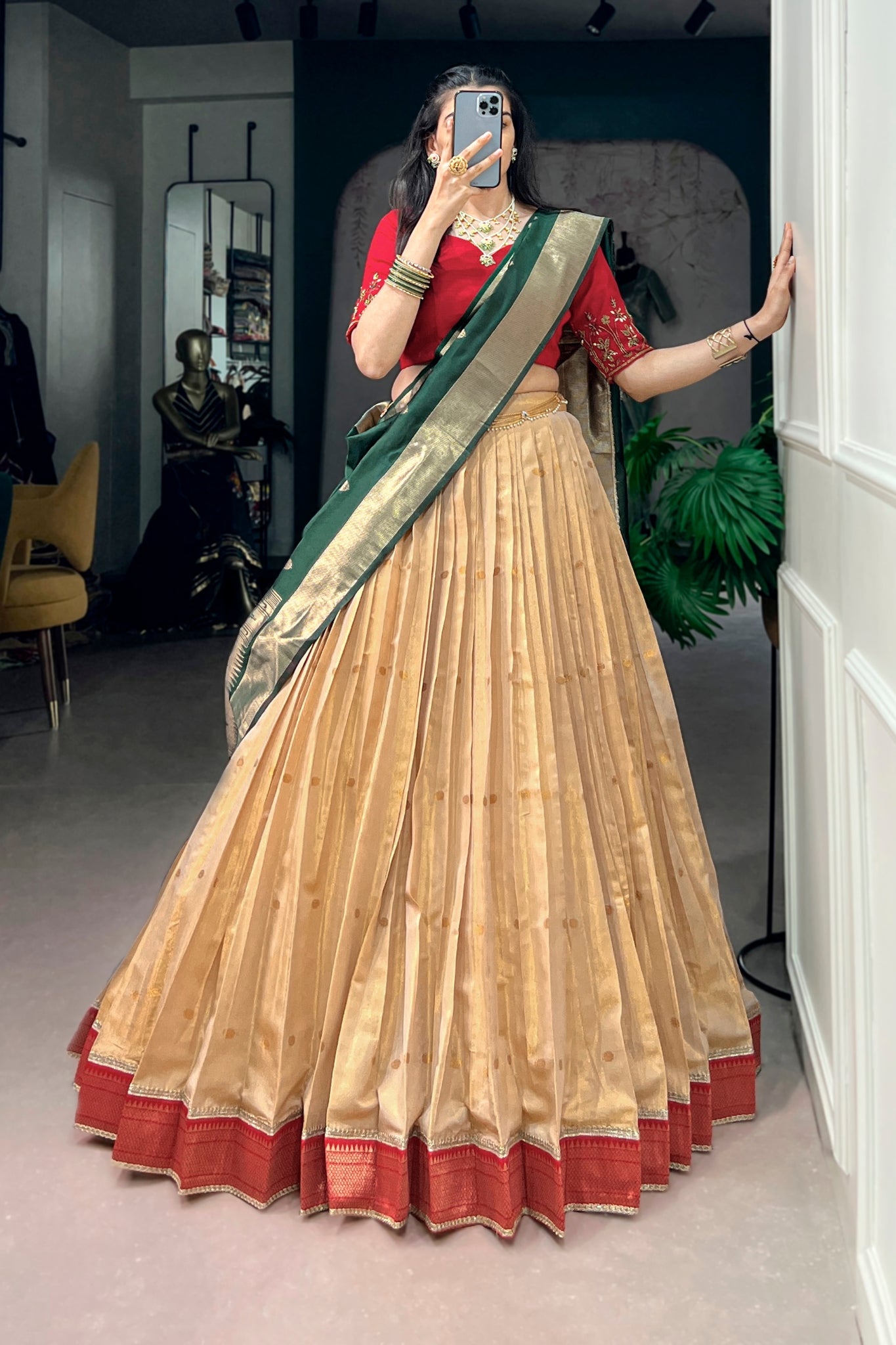 Premium Paithani Lehenga Choli With Elegant Dupatta