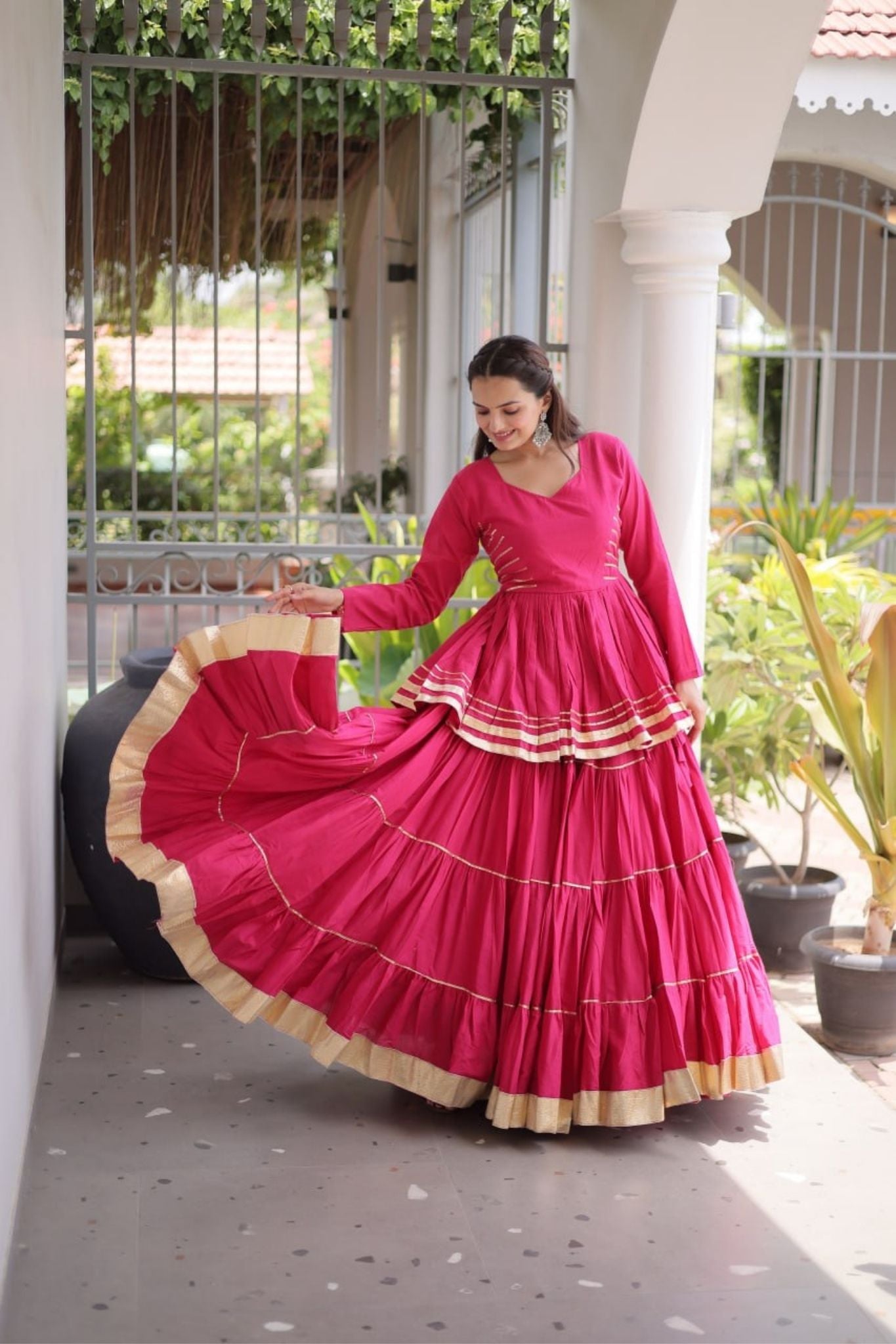 Raasrang Traditional Navratri Special Beautiful Cotton Lehenga Choli
