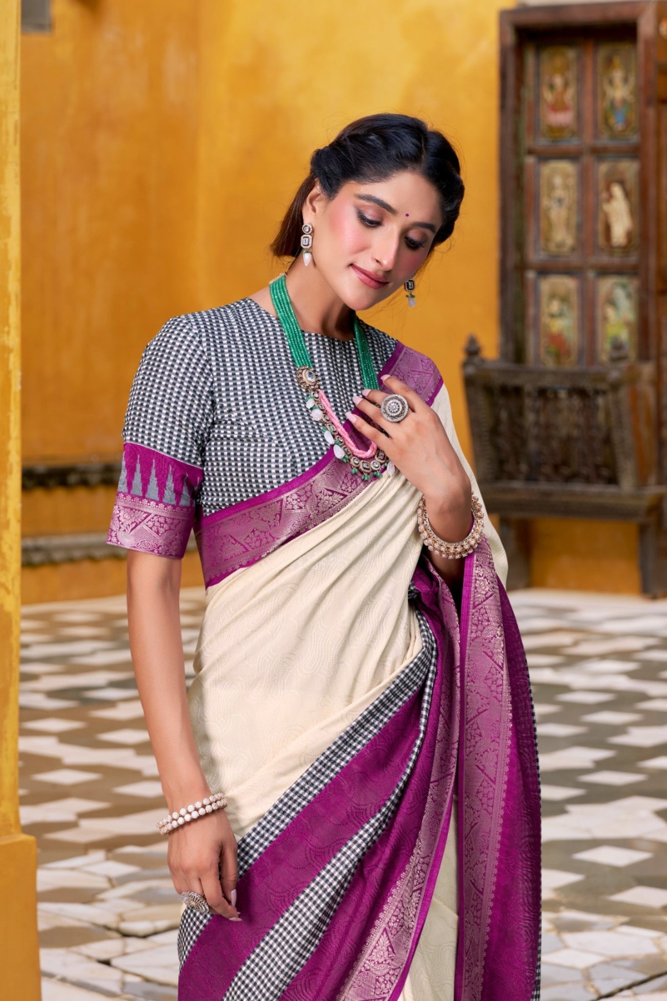 Royal Zari Cotton Saree Explore Acriine Ethnic Collection