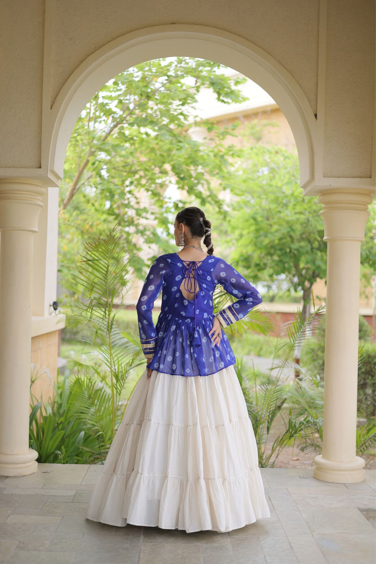 Rasrang Designer Bandhani Printed Navratri Lehenga Choli For Women