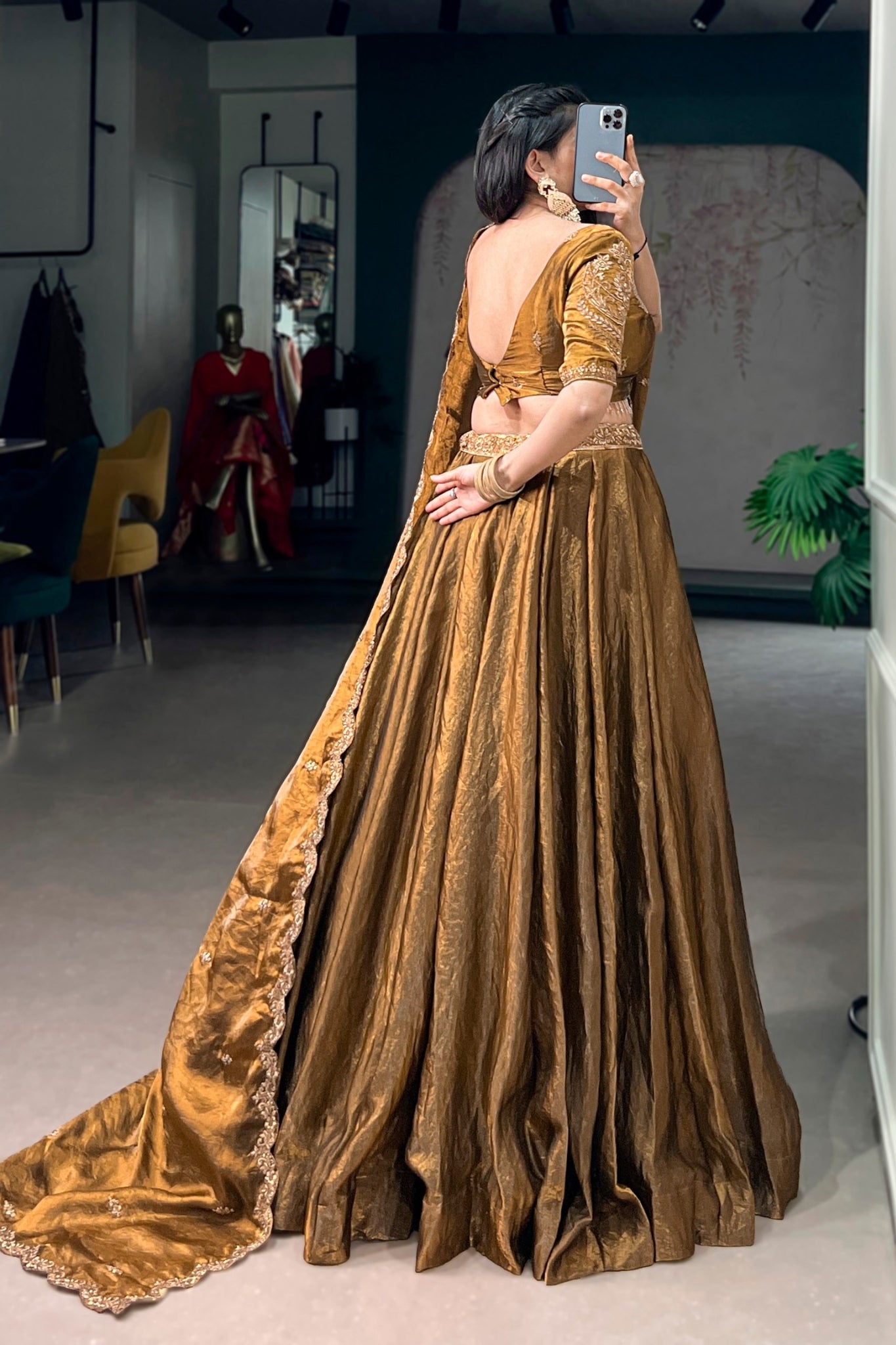 Stunning Wedding Designer Sequins Tread Embroidered Work Festive Lehenga Choli