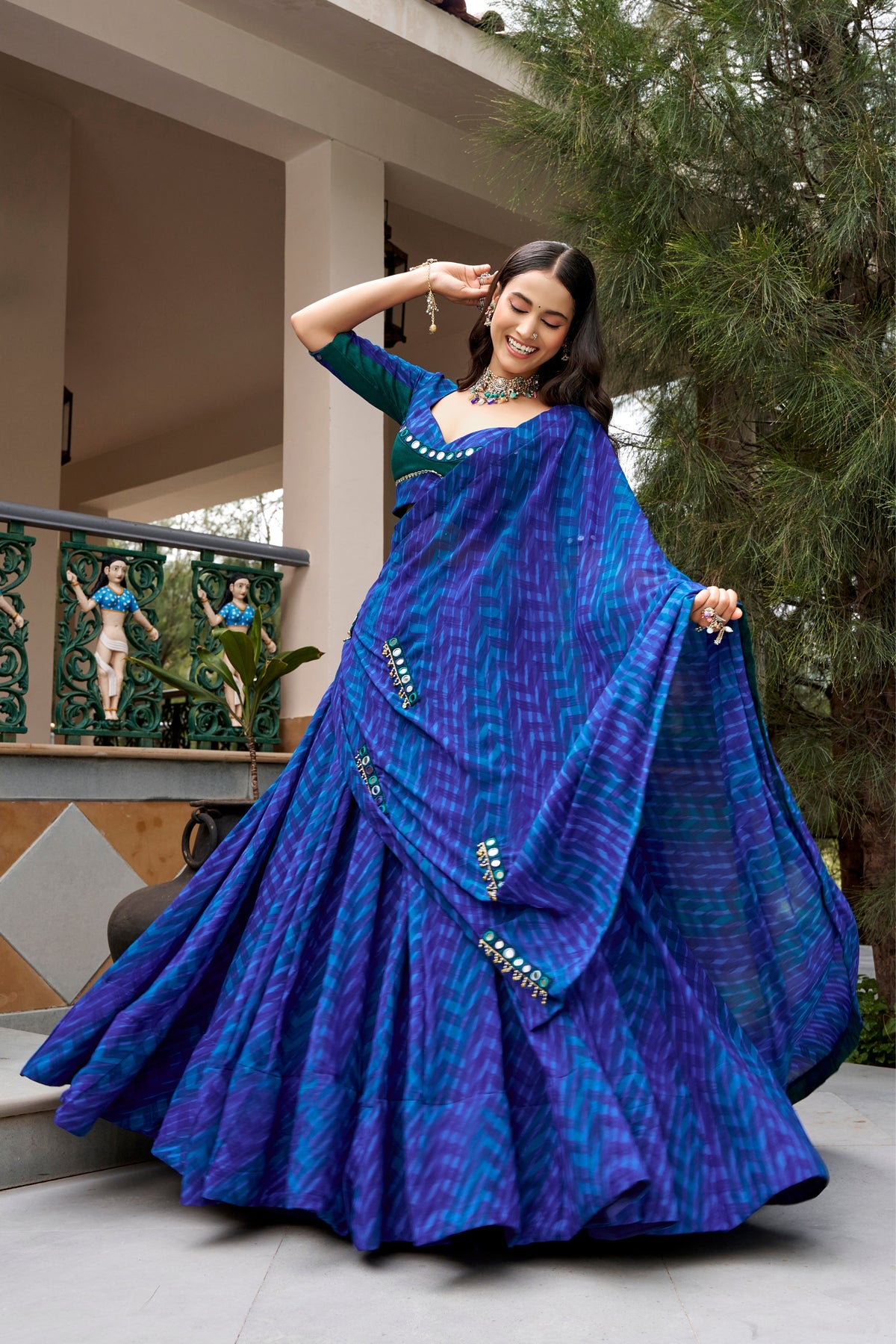 Designer Georgette Lehenga Choli For Navratri