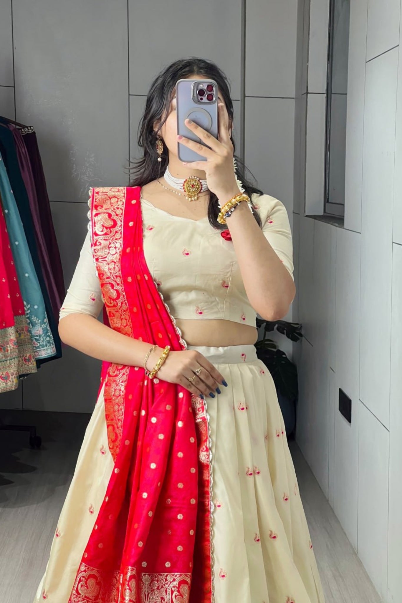Royal Paithani Silk Lehenga Choli With Iconic Zari Dupatta For Wedding And Festive Wear